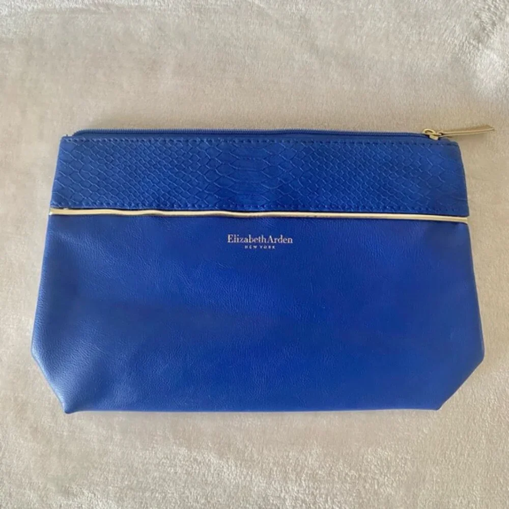 Elizabeth Arden Cobalt Blue Makeup Bag/or Clutch - NWOT
